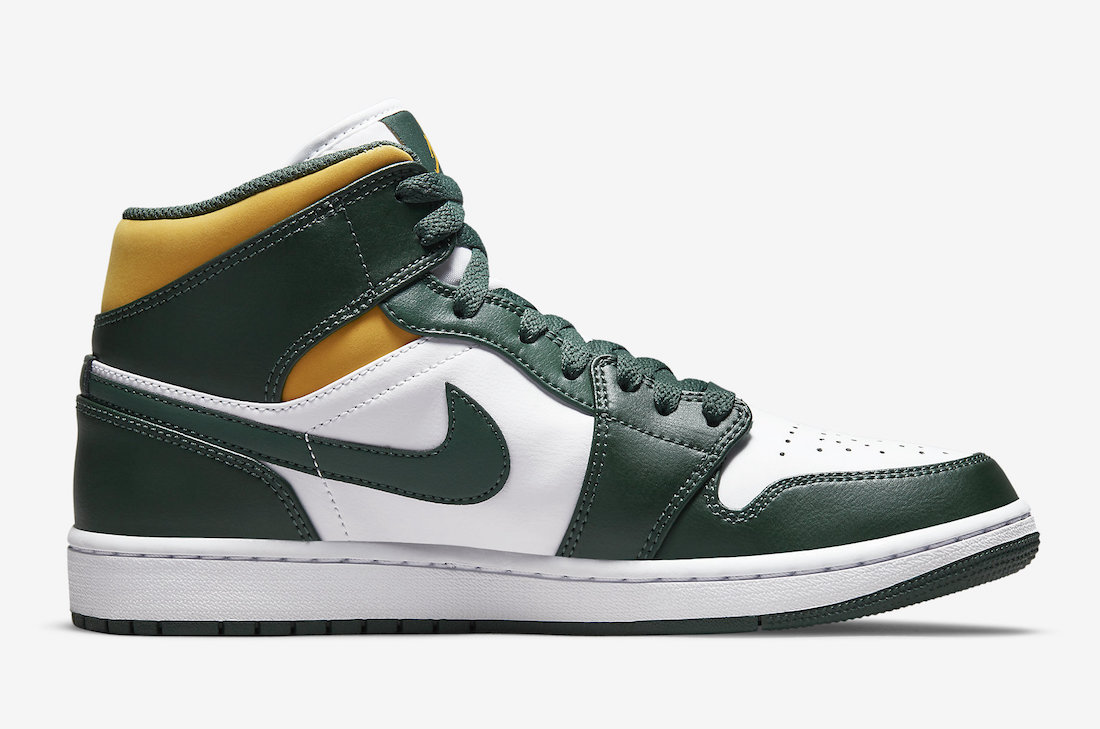 Air Jordan 1 Mid Green Yellow 554724-371 发售日期