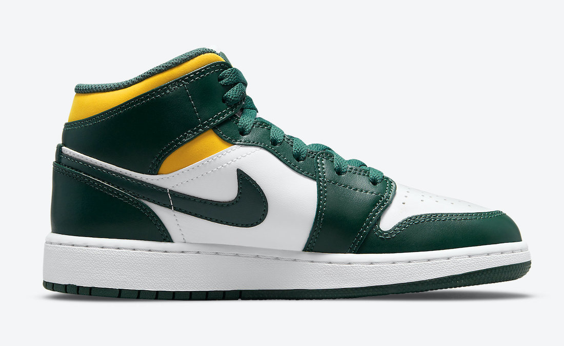 Air Jordan 1 Mid Green Yellow 554725-371 发售日期