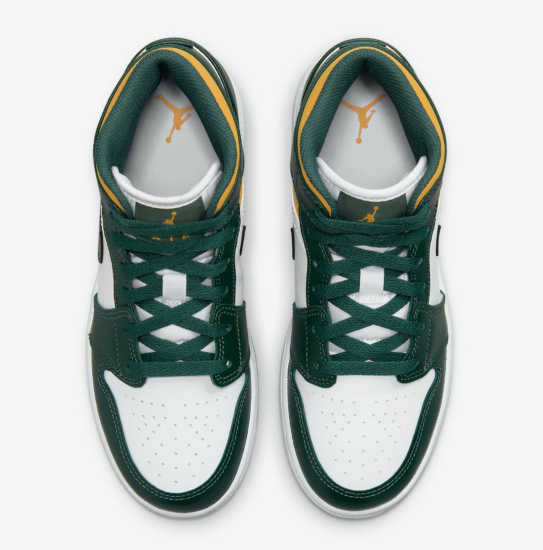 Air Jordan 1 Mid Green Yellow 554725-371 发售日期