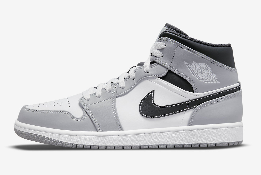 Air Jordan 1 Mid Light Smoke Grey 554724-078 发售日期