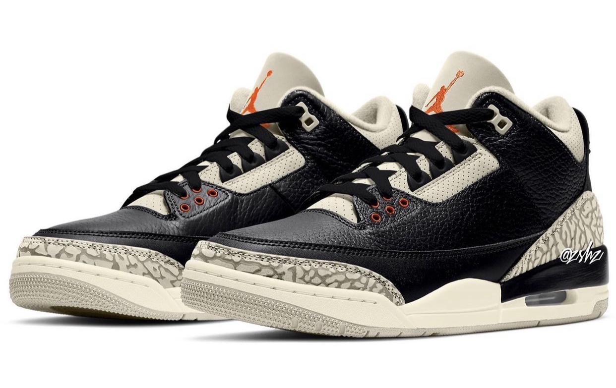 Air Jordan 3 Desert Cement Black Rush Orange Fossil Stone Sail CT8532-008 发售日期