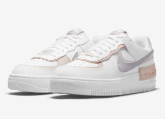 Nike Air Force 1 Low Shadow 紫水晶灰和粉色牛津鞋面