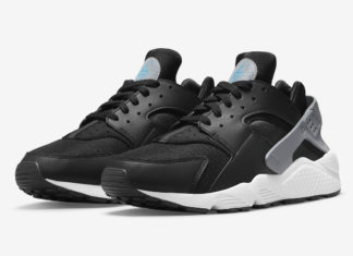 Nike Air Huarache 黑色和灰色表面