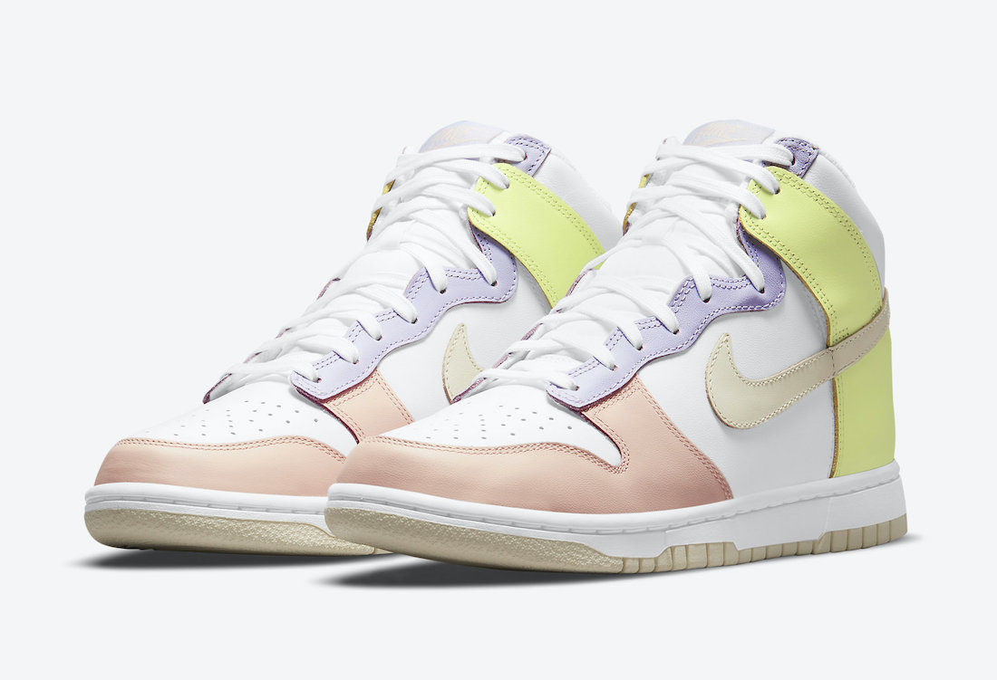 Nike Dunk High White Cashmere Lemon Twist DD1869-108 发售日期价格