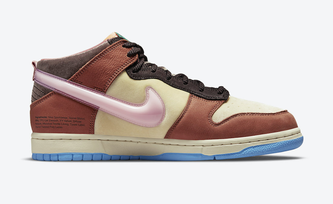 社会地位 Nike Dunk Mid Burnt Brown DJ1173-700 发布日期