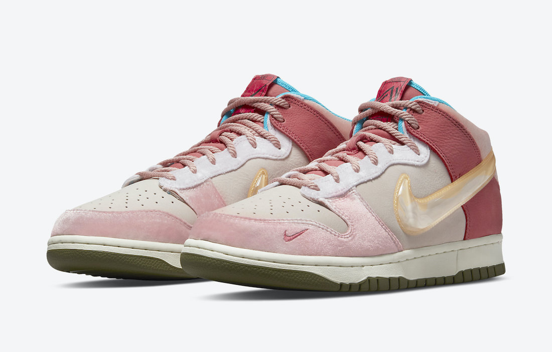 社会地位 Nike Dunk Mid Pink Glaze DJ1173-600 发布日期