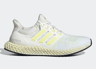 adidas Ultra 4D 以半冰冻黄色为亮点