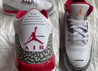 首款造型：Air Jordan 3“红衣主教红”