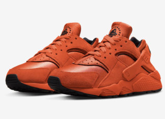 途中的橙色 Nike Air Huarache