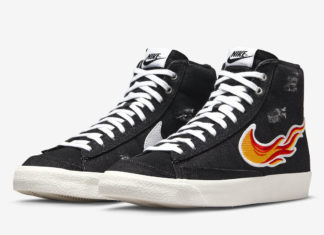 这件Nike Blazer Mid向克利夫兰的摇滚乐和摇滚乐致敬；名人堂