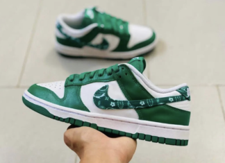 第一眼：Nike Dunk Low“绿色佩斯利”