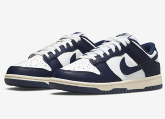 Nike Dunk Low“复古海军”的官方照片