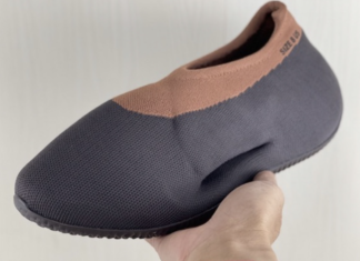 第一眼：阿迪达斯Yeezy针织跑步鞋“石头碳”