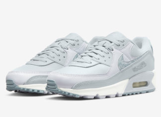 Nike Air Max 90搭配反光迷彩Swoosh运动鞋