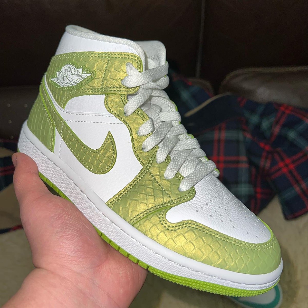 Air Jordan 1中绿色蟒蛇皮发布日期价格