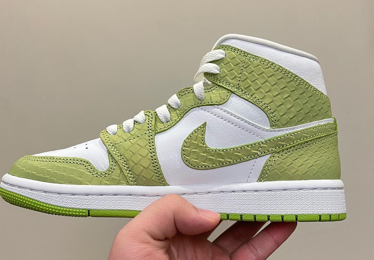 Air Jordan 1中绿色蟒蛇皮发布日期价格