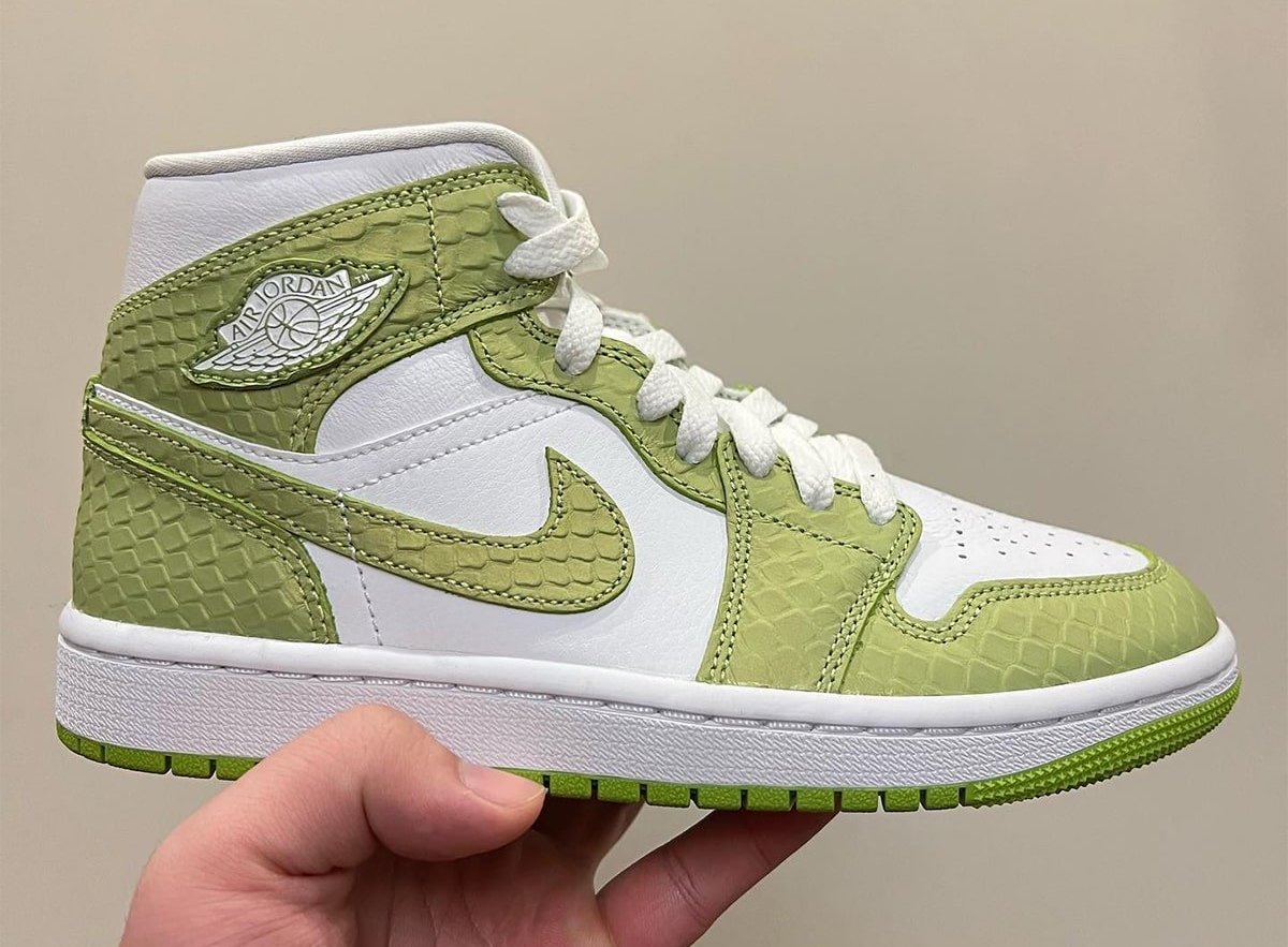 Air Jordan 1中绿色蟒蛇皮发布日期价格