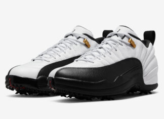 Air Jordan 12 Low Golf“出租车”的官方照片