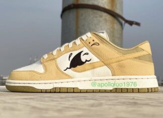 Nike Dunk Low“Sun Club”表面采用鱼翅Swoosh设计