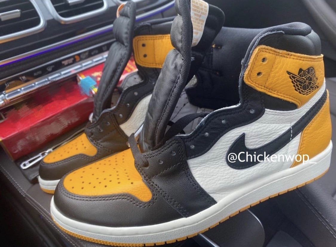 Air Jordan 1黄色脚趾出租车555088-711发布日期