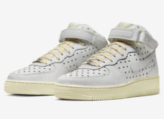 Nike Air Force 1 Mid采用星形镂空设计