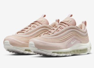 Nike Air Max 97以粉色和白色搭配再生材料