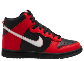 黑色和红色的Nike Dunk High