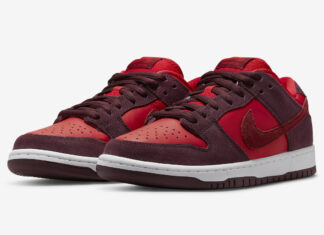 Nike SB Dunk Low“Cherry”的官方照片