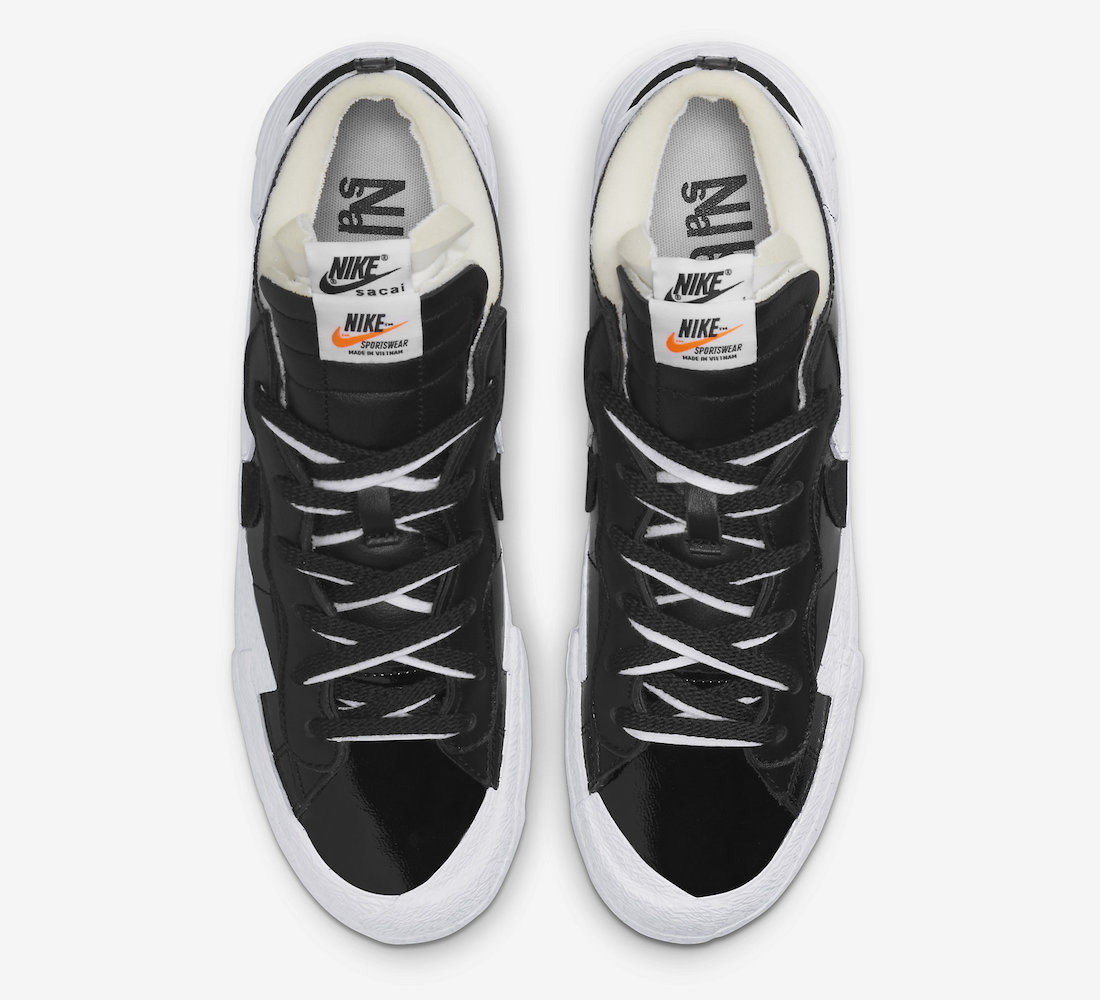 Sacai Nike Blazer Low Black专利DM6443-001发布日期