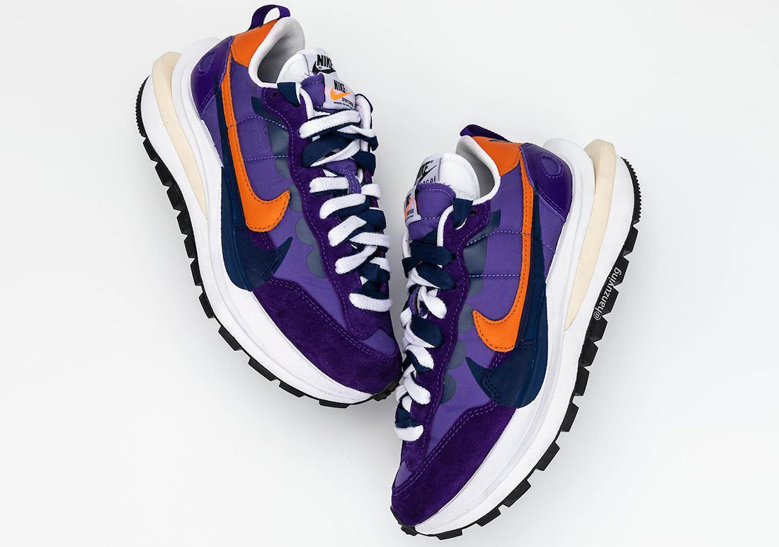 Sacai Nike VaporWaffle深色蝴蝶花紫色发布日期