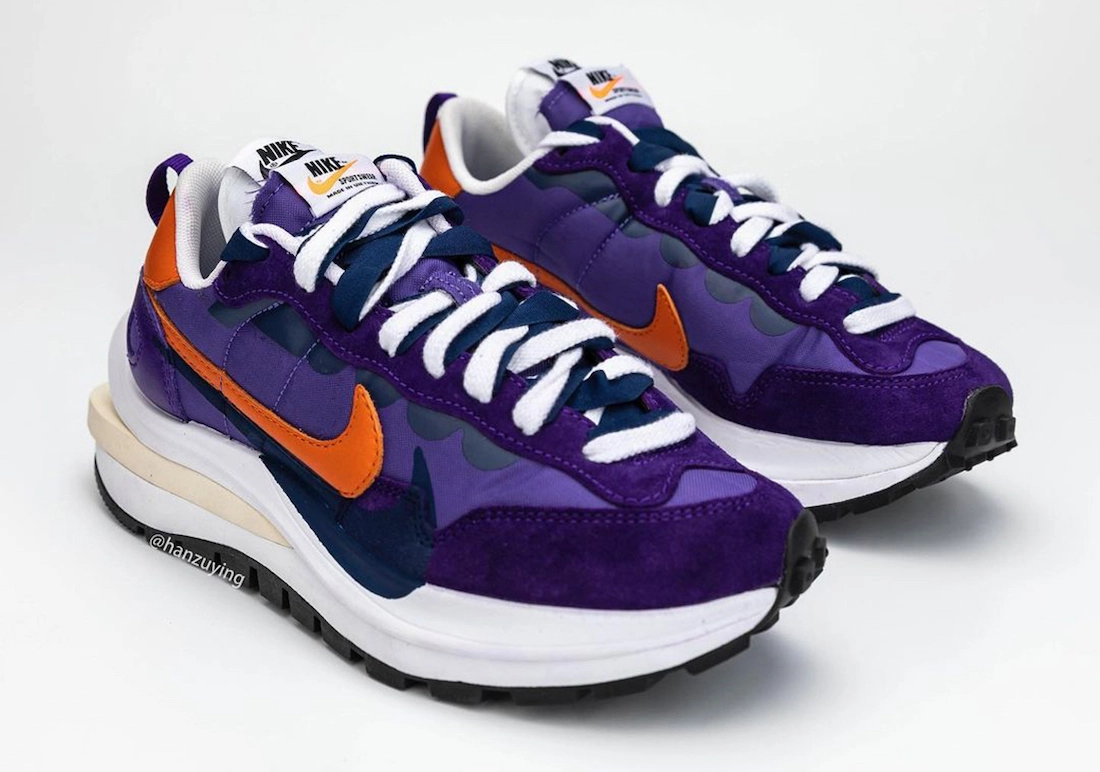 Sacai Nike VaporWaffle深色蝴蝶花紫色发布日期