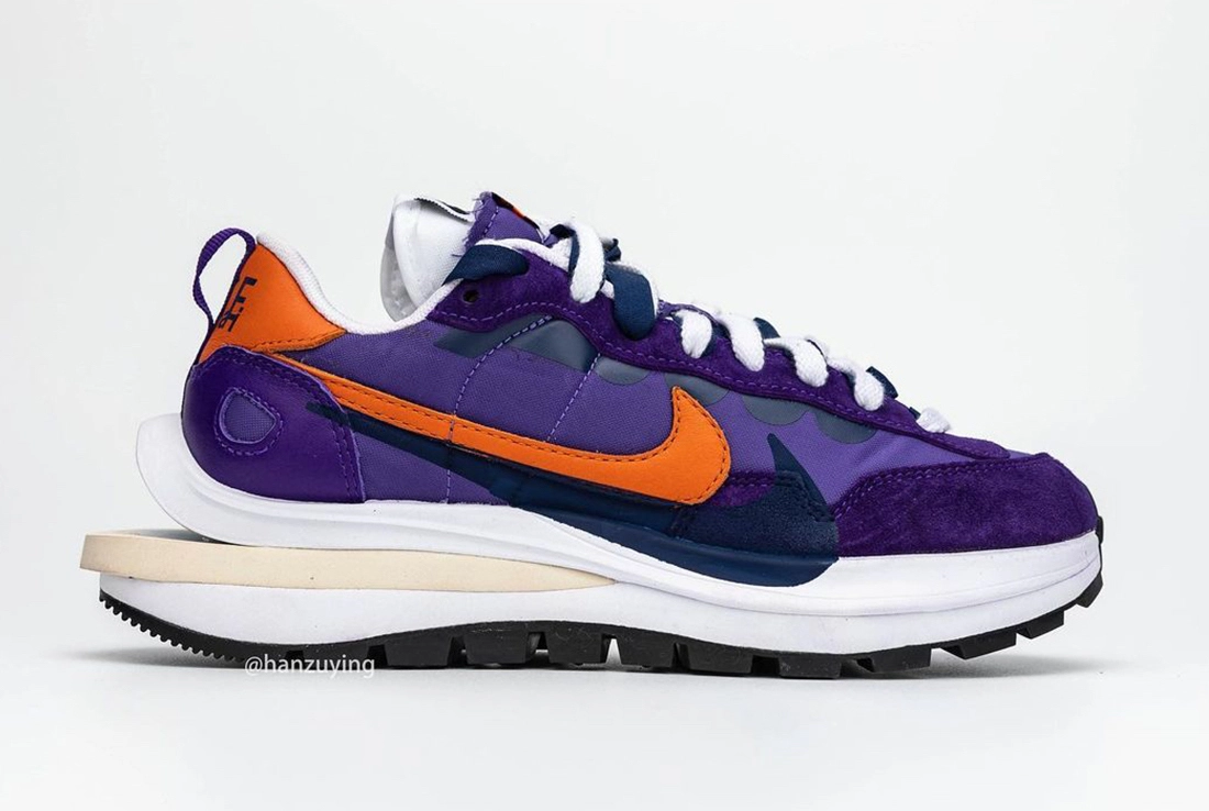 Sacai Nike VaporWaffle深色蝴蝶花紫色发布日期