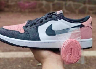 初见Air Jordan 1 Low OG “Bleached Coral”（漂白珊瑚）。