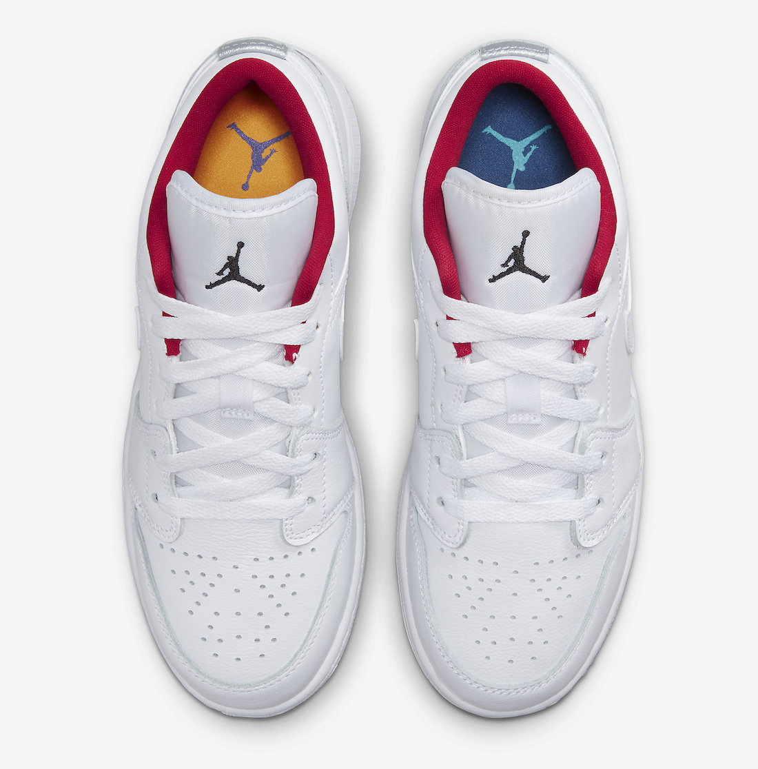 Air Jordan 1 Low White Red Black 553560-164 Release Date