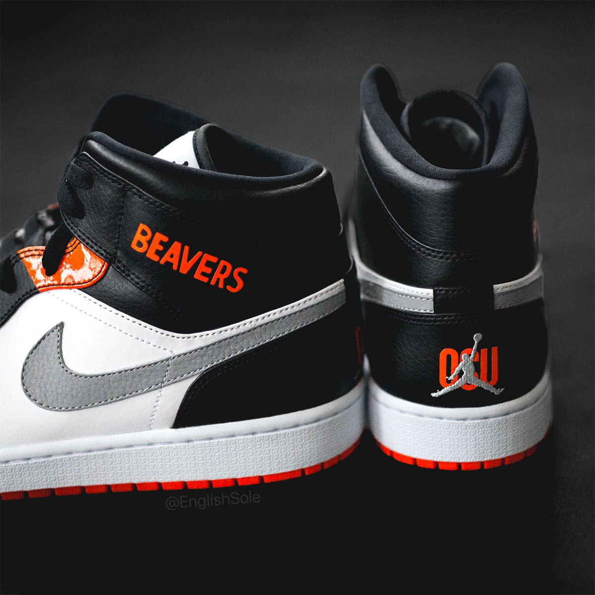 Air Jordan 1 Mid Oregon State Beavers PE