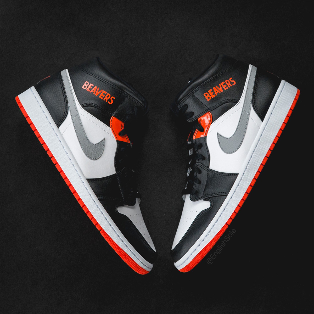 Air Jordan 1 Mid Oregon State Beavers PE