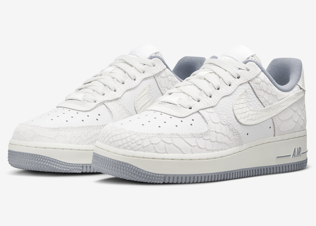 Nike Air Force 1 Low White Python Snake DX2678-100 Release Date