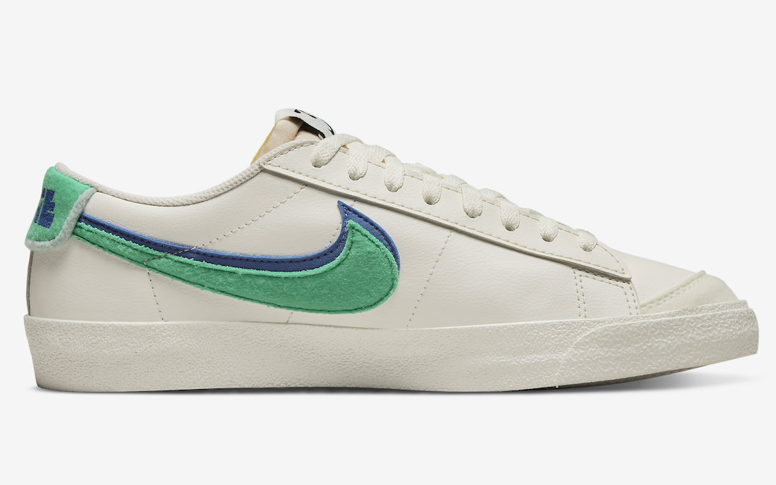 Nike Blazer Low Phantom Stadium Green Old Royal Black DO9777-001 Release Date