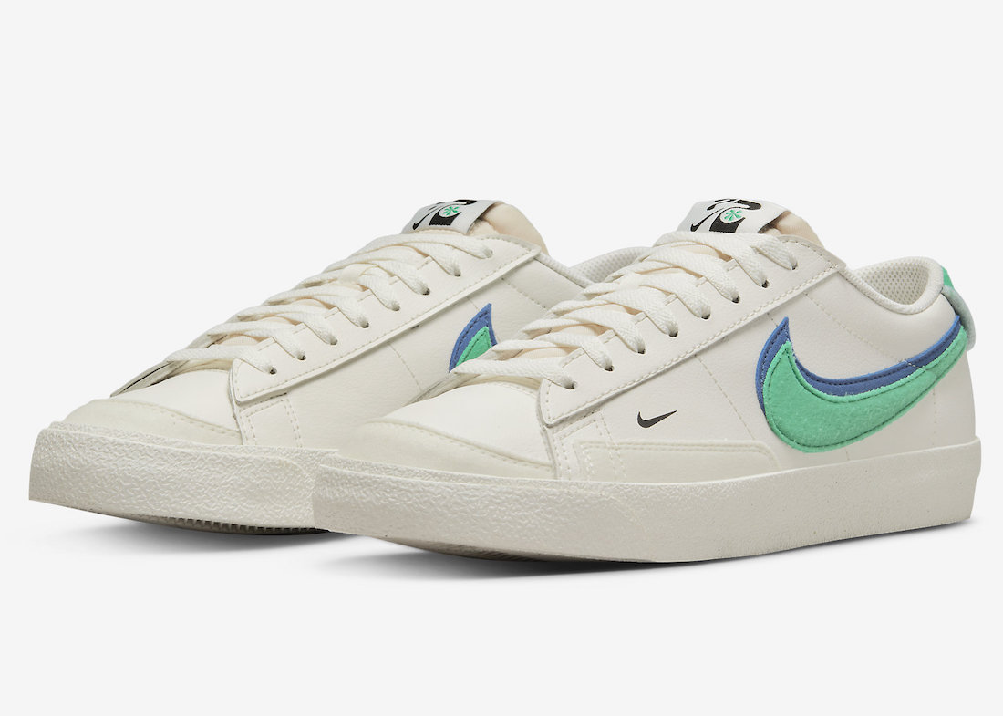 Nike Blazer Low Phantom Stadium Green Old Royal Black DO9777-001 Release Date