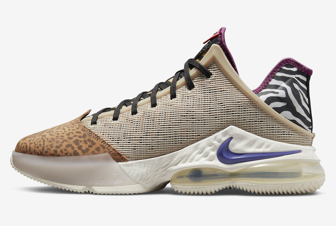 Nike LeBron 19 Low Safari DM1058-200 Release Date