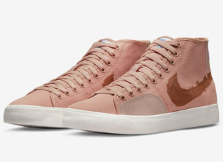 耐克SB Blazer Court Mid Premium有 “Whisper Rose “版本