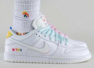 耐克SB Dunk Low “Be True “的上脚照片