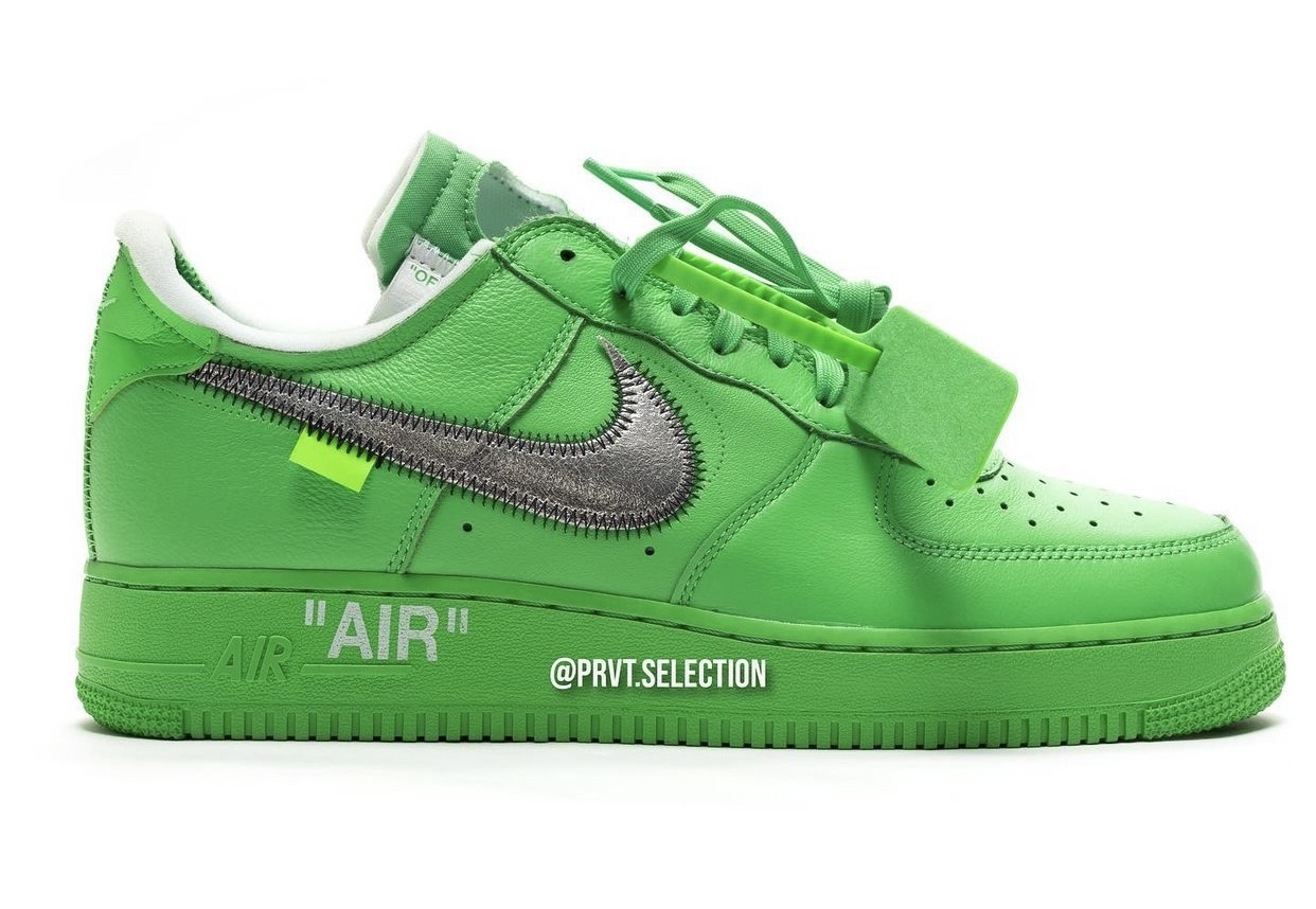 Off-White Nike Air Force 1 Low Green BKM DX1419-300 Release Date