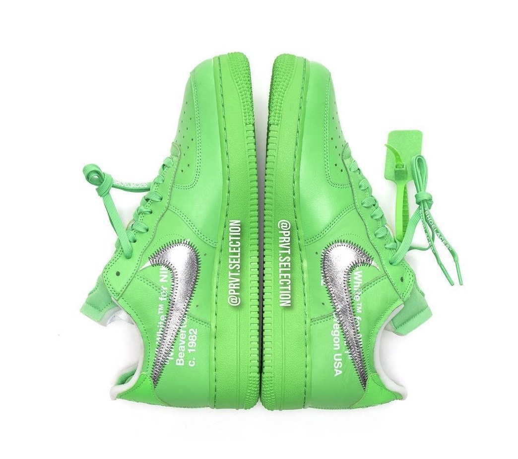 Off-White Nike Air Force 1 Low Green BKM DX1419-300 Release Date