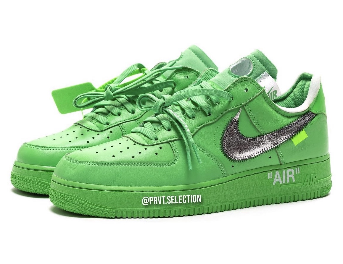 Off-White Nike Air Force 1 Low Green BKM DX1419-300 Release Date