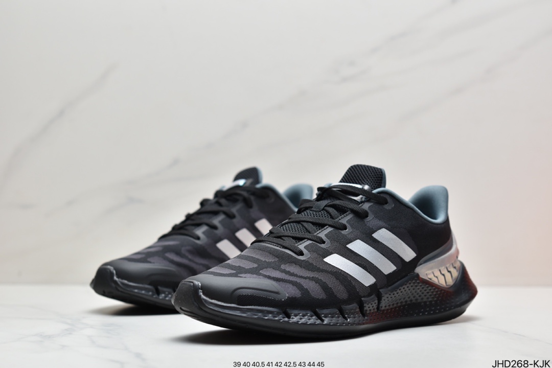 跑鞋, 慢跑鞋, FW1224, Climacool, Adidas - 阿迪达斯adidas Climacool 2020 M 清风高弹系列超轻量休闲运动慢跑鞋“黑钛钢灰” 货号：FW1224