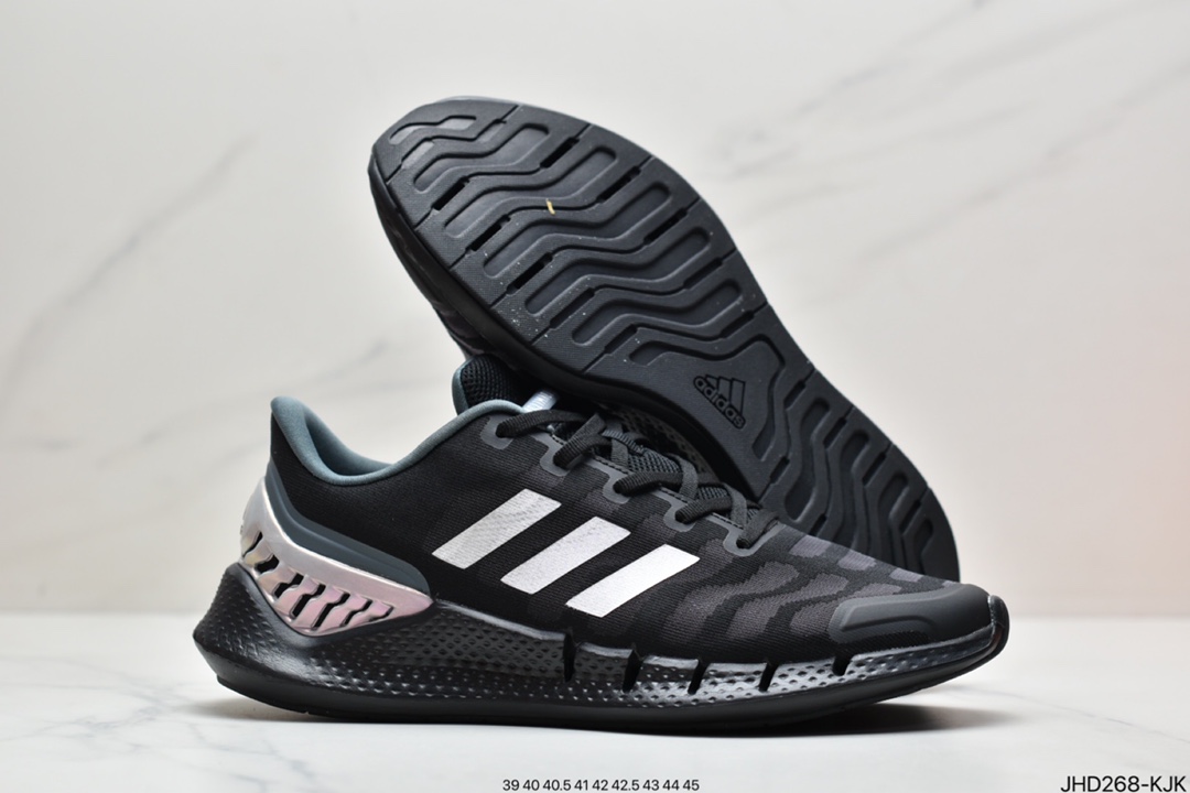 跑鞋, 慢跑鞋, FW1224, Climacool, Adidas - 阿迪达斯adidas Climacool 2020 M 清风高弹系列超轻量休闲运动慢跑鞋“黑钛钢灰” 货号：FW1224