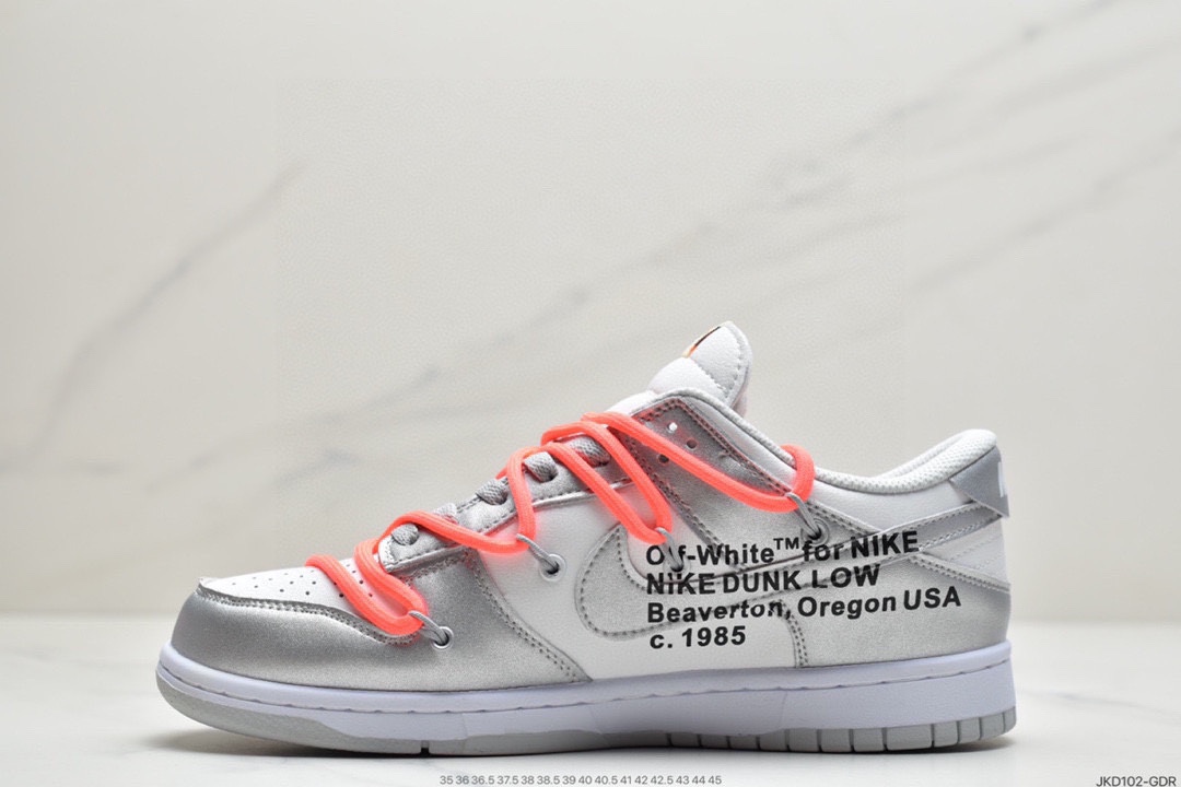 板鞋, OFF-WHITE x, Off-White, Nike Dunk Low, Nike Dunk, NIKE, Dunk Low, Dunk - 耐克OFF-WHITE x Futura x Nike Dunk Low 三方联名 解构绑带滑板鞋 货号：CN4504SW