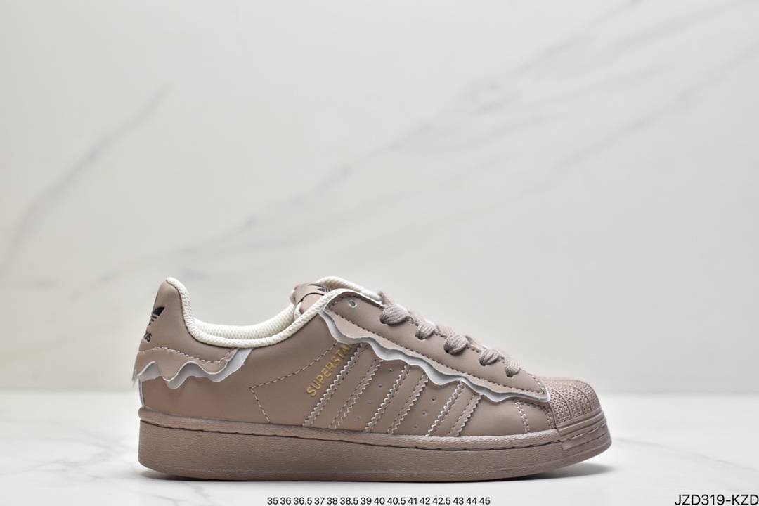 阿迪达斯adidas三叶草 Originals Superstar”White/Black/Gold”贝壳头经典百搭休闲运动板鞋