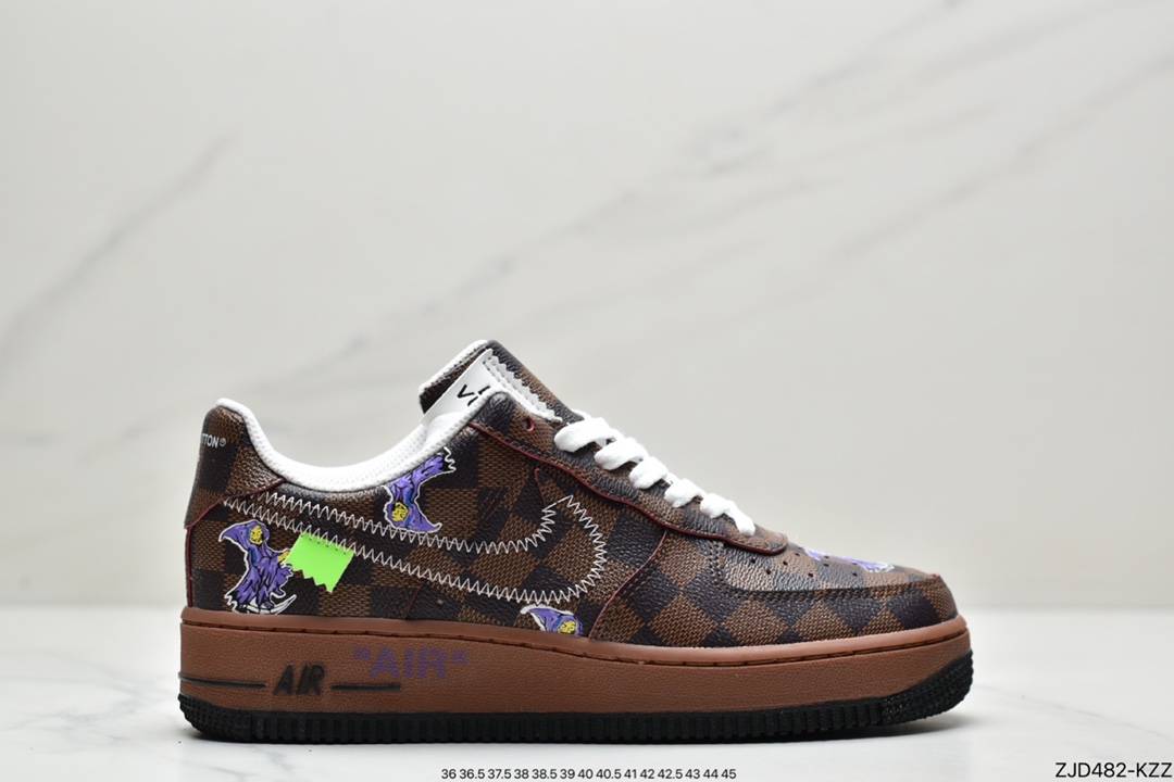 2022新品超奢联名 路易威登 LV×Nike Air Force 1 Low 07 空军一号